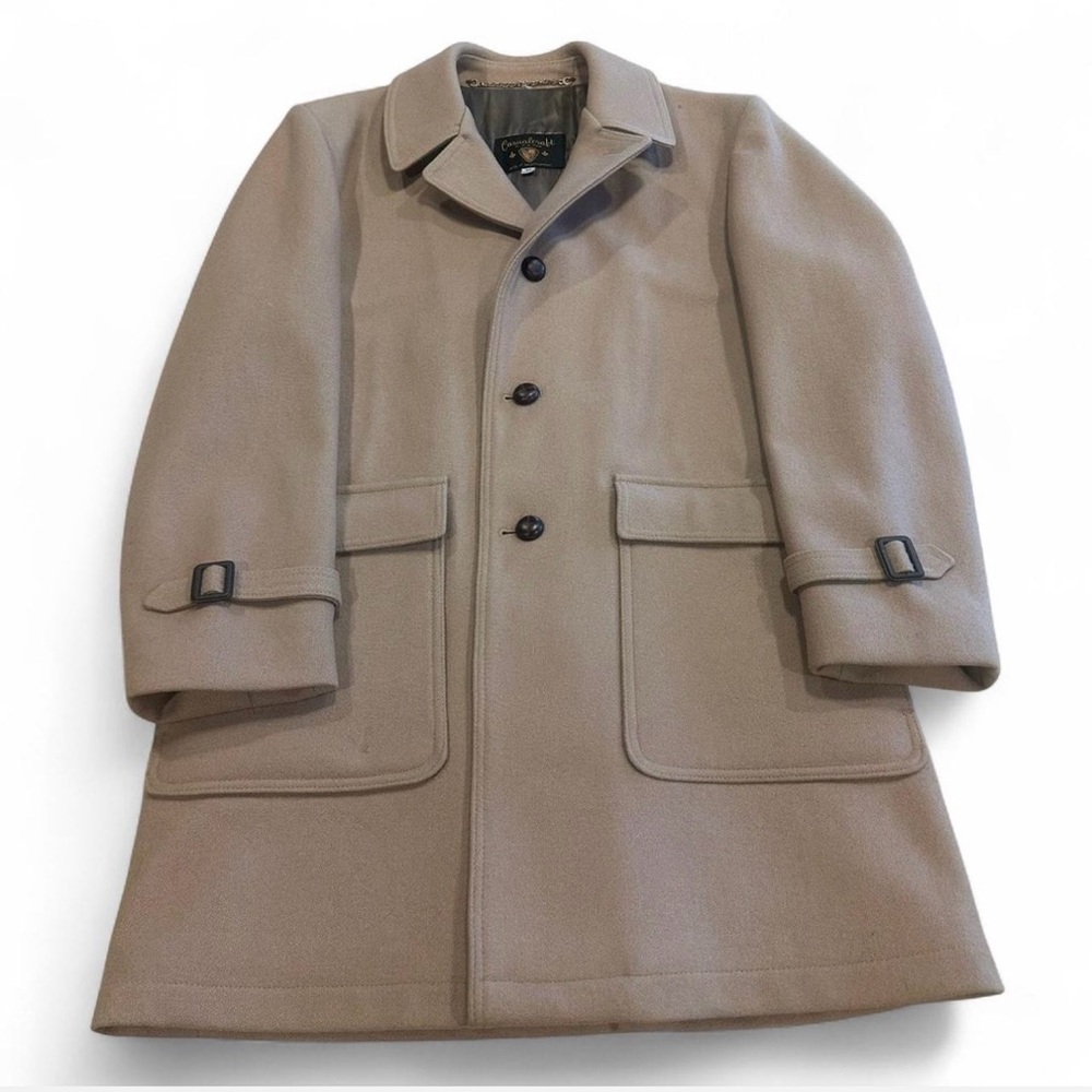 Casualcraft Of New York Men's Button-Front Vintage Wool Blend Heavy Coat 40R
